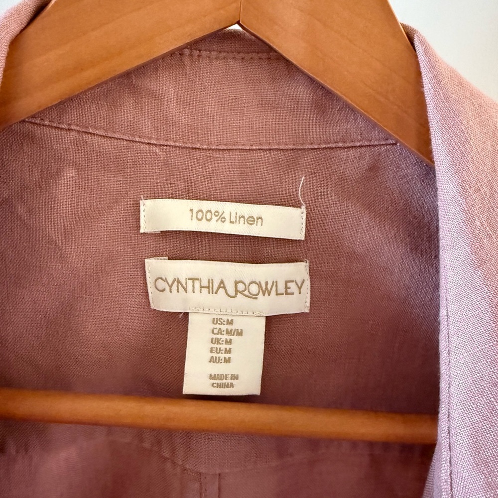 Cynthia Rowley Mauve Trench Coat - Picture 3 of 4